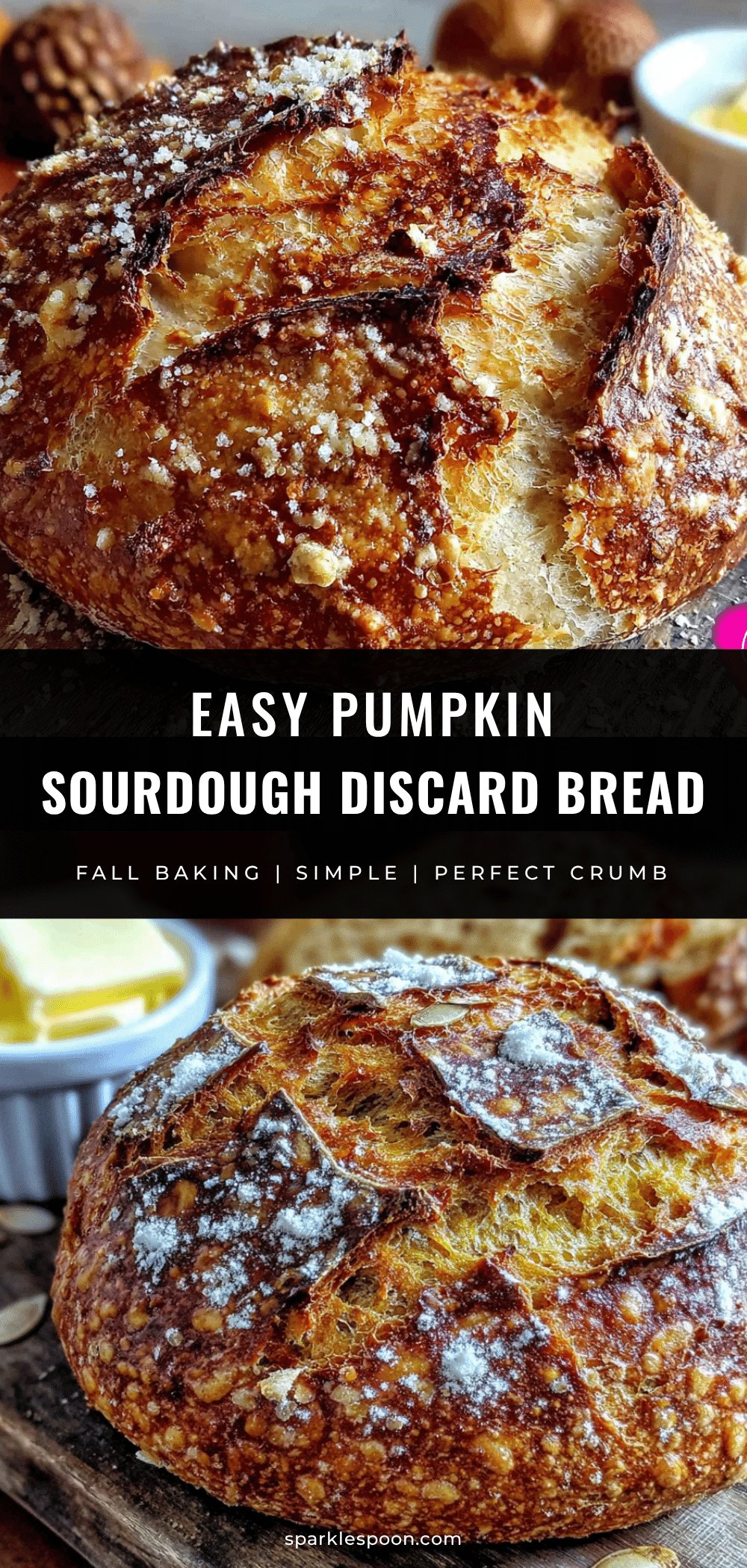 pumpkin sourdough discard bread recipe