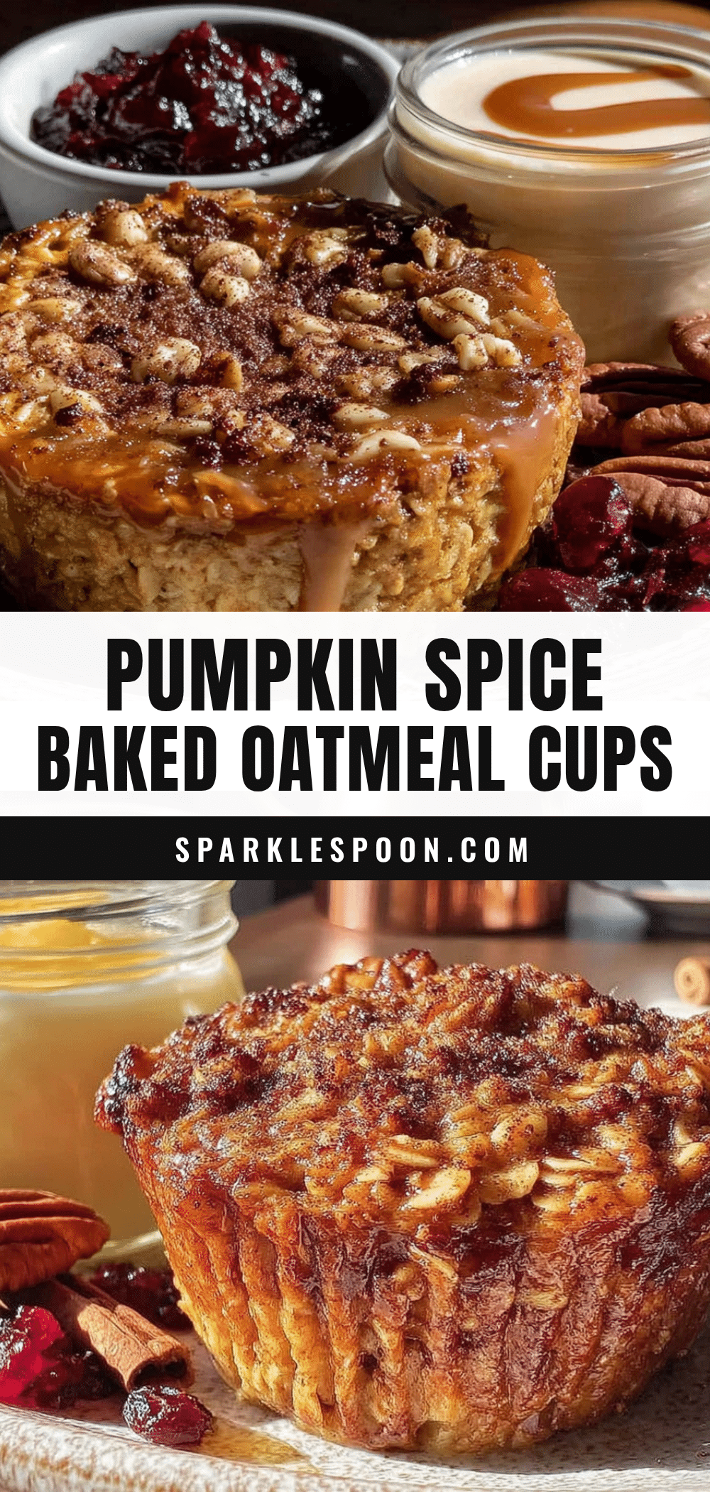 pumpkin spice baked oatmeal cups recipe