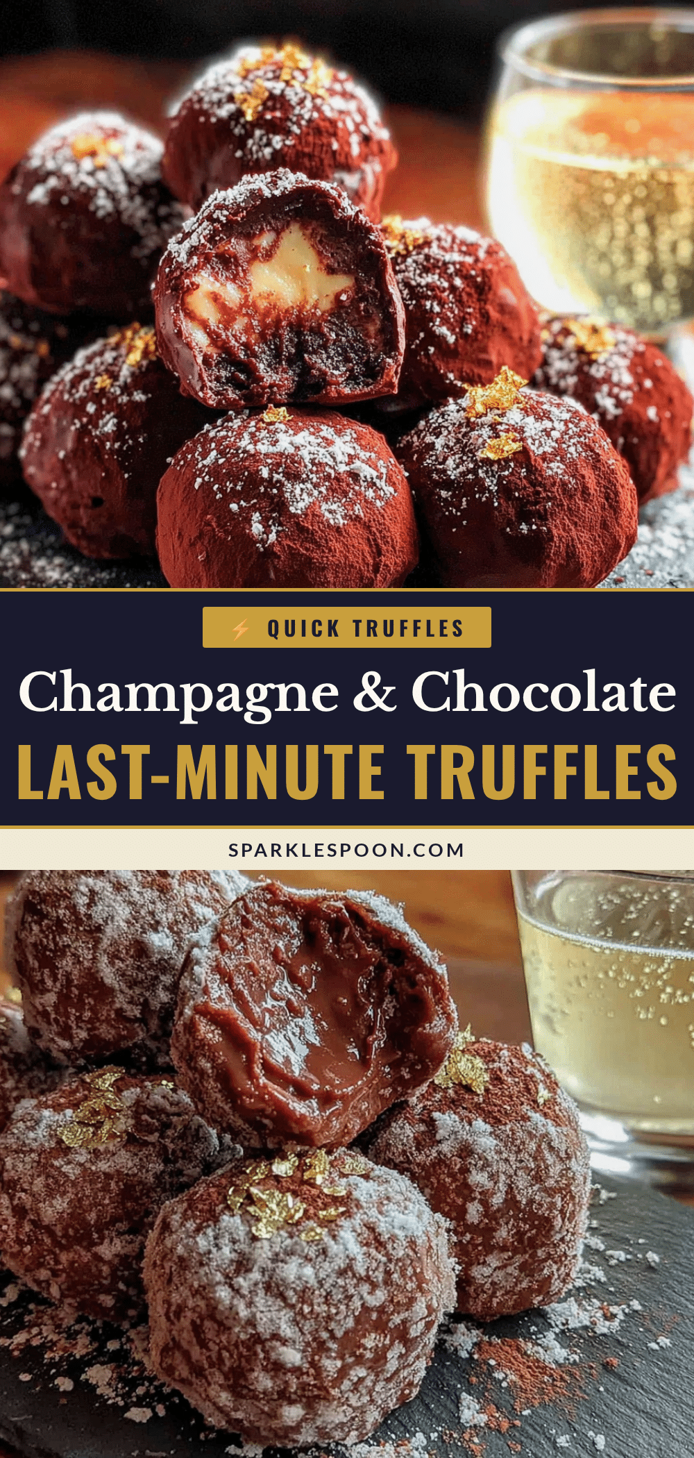quick champagne truffles recipe
