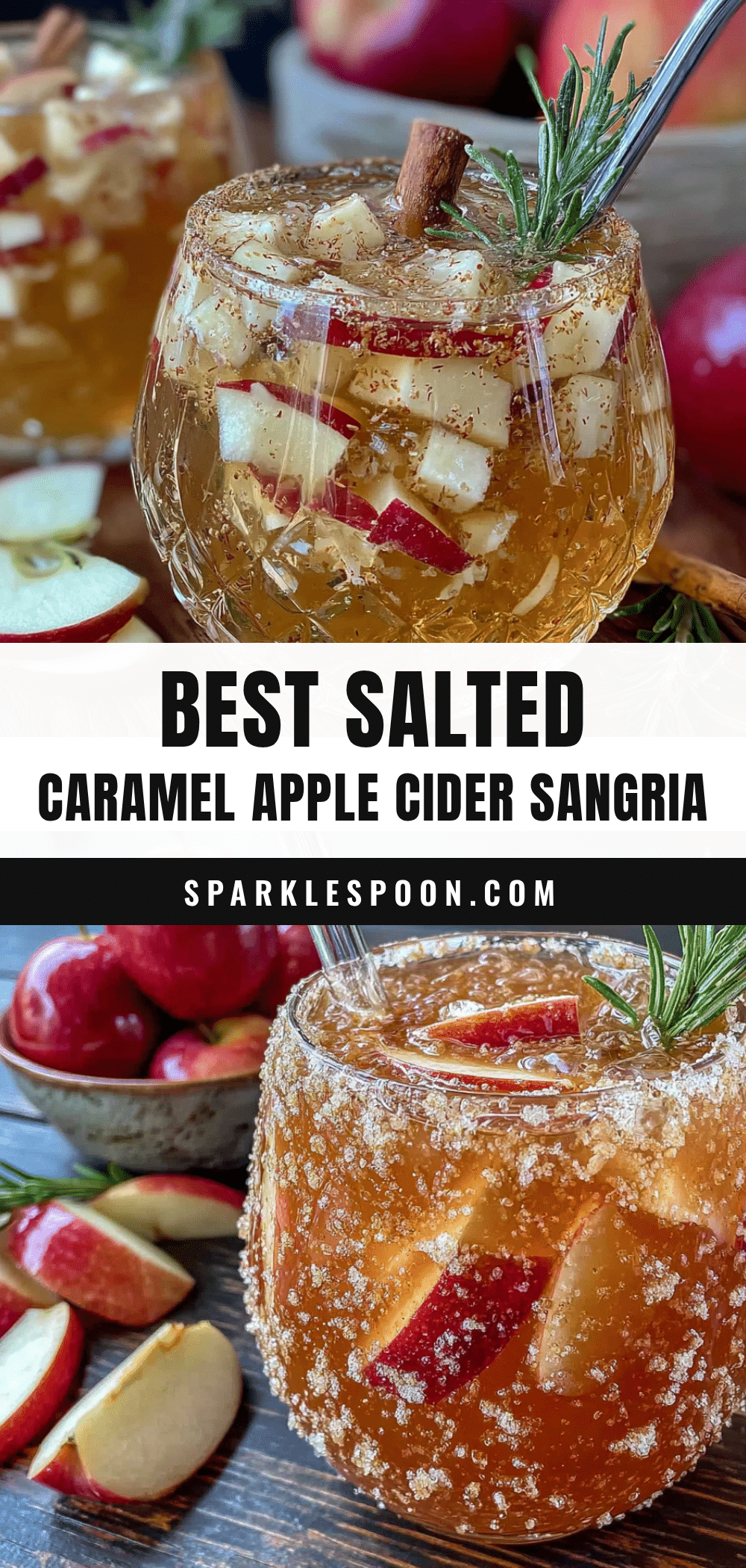 salted caramel apple cider sangria recipe