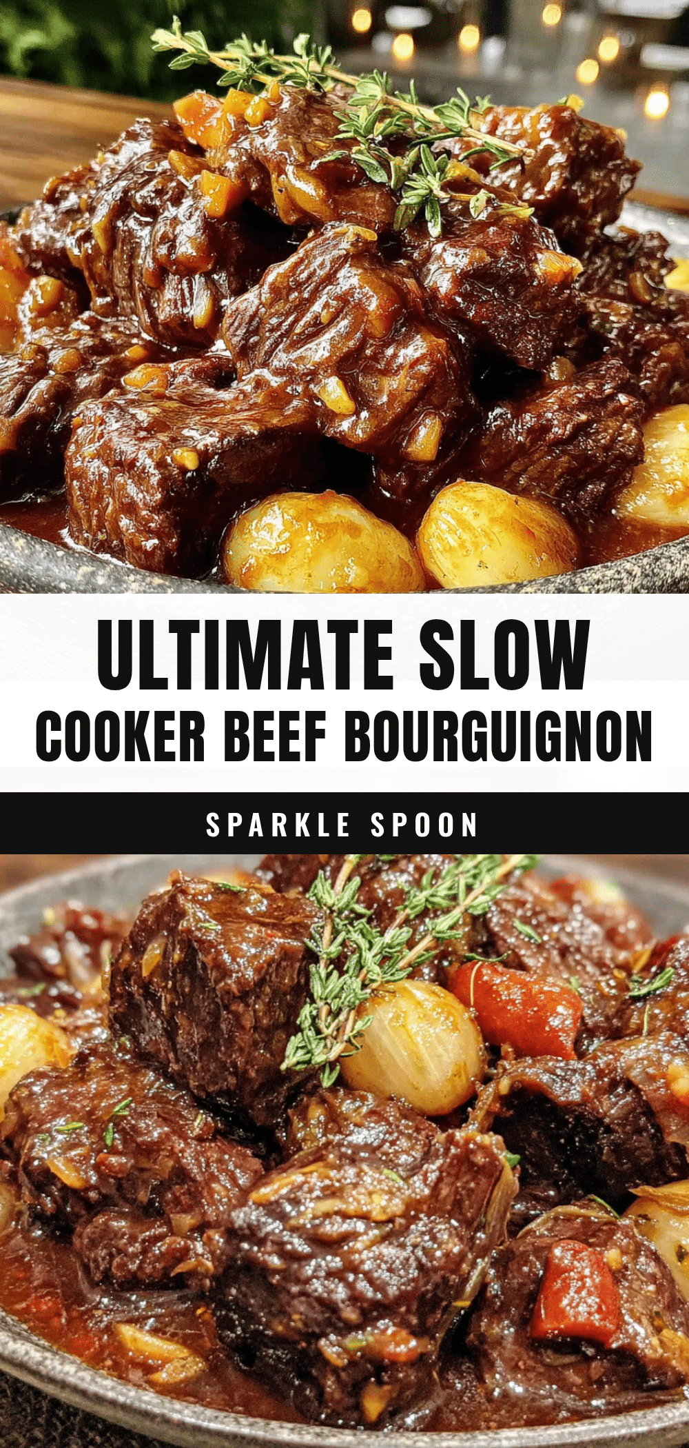slow cooker beef bourguignon recipe