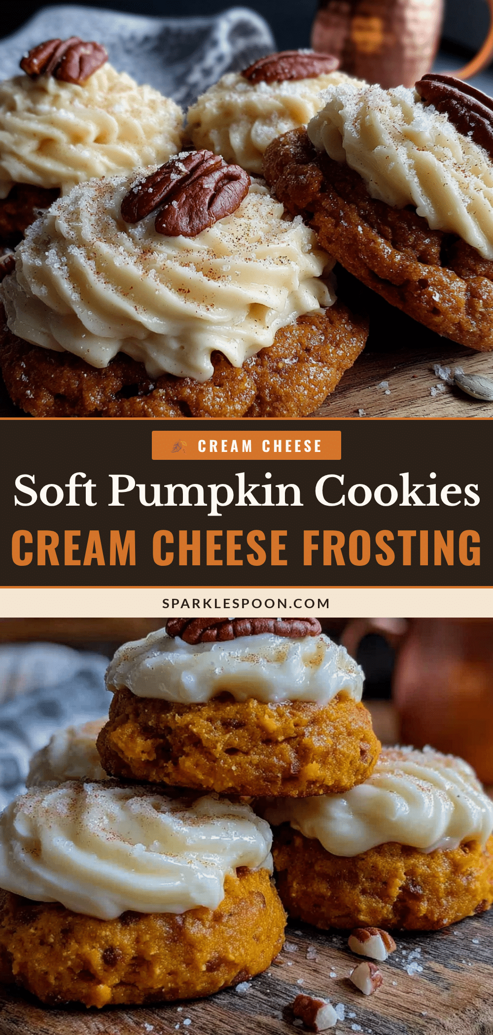 soft pumpkin cookies with cream cheese frosting recipe