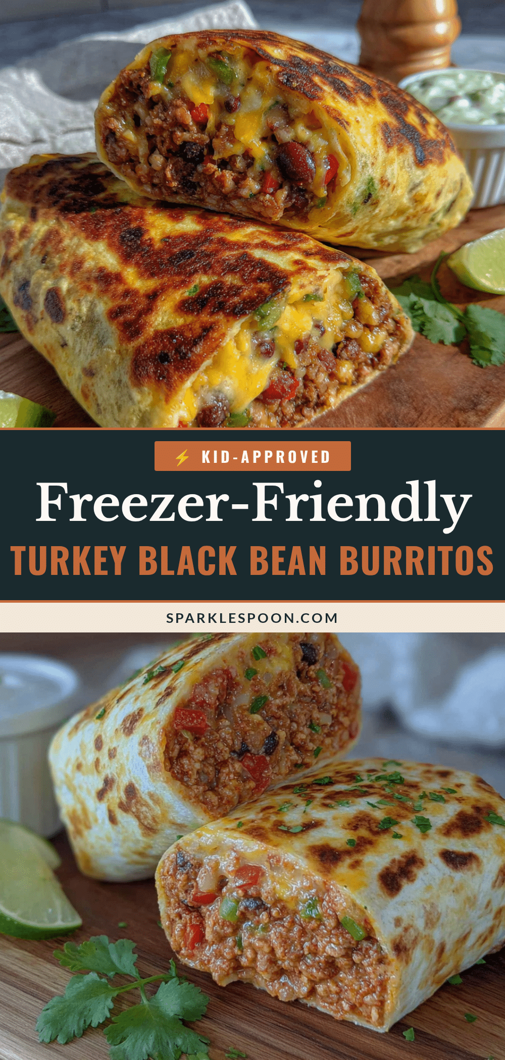 turkey black bean burritos recipe
