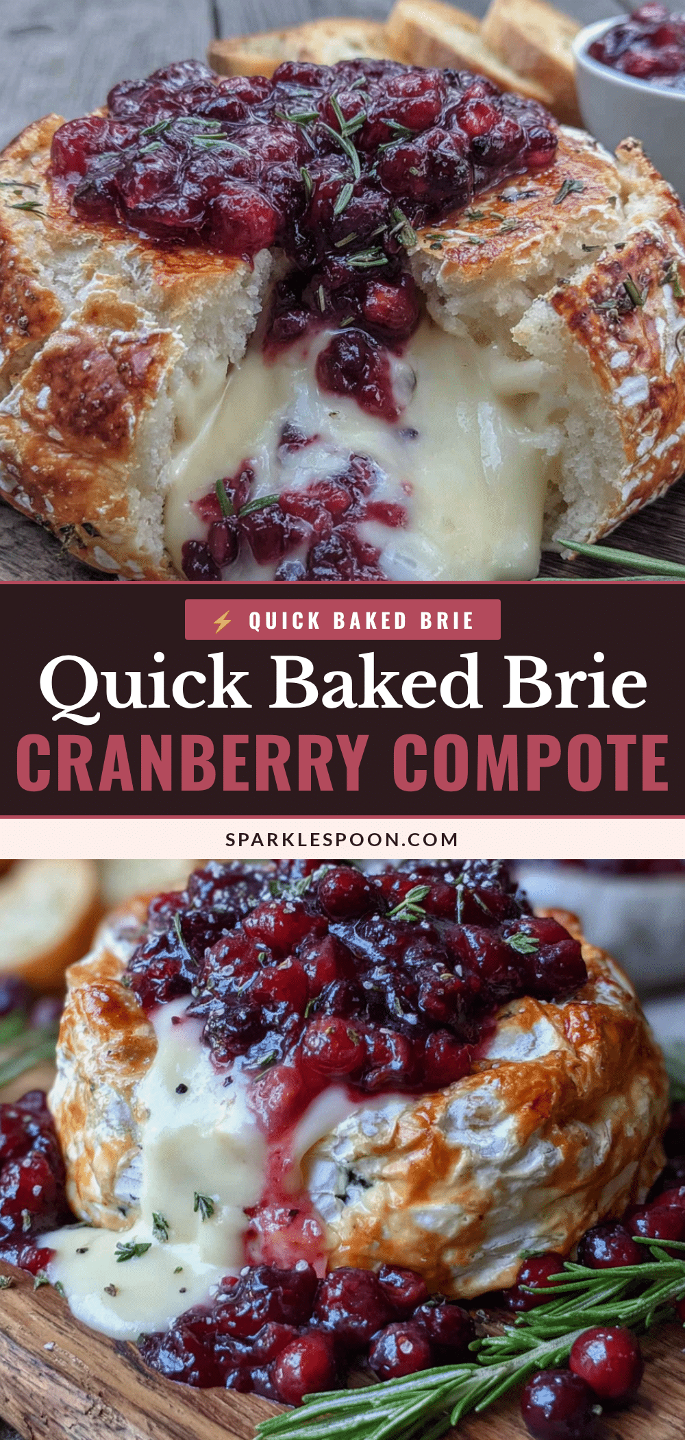 baked brie with cranberry compote recipe