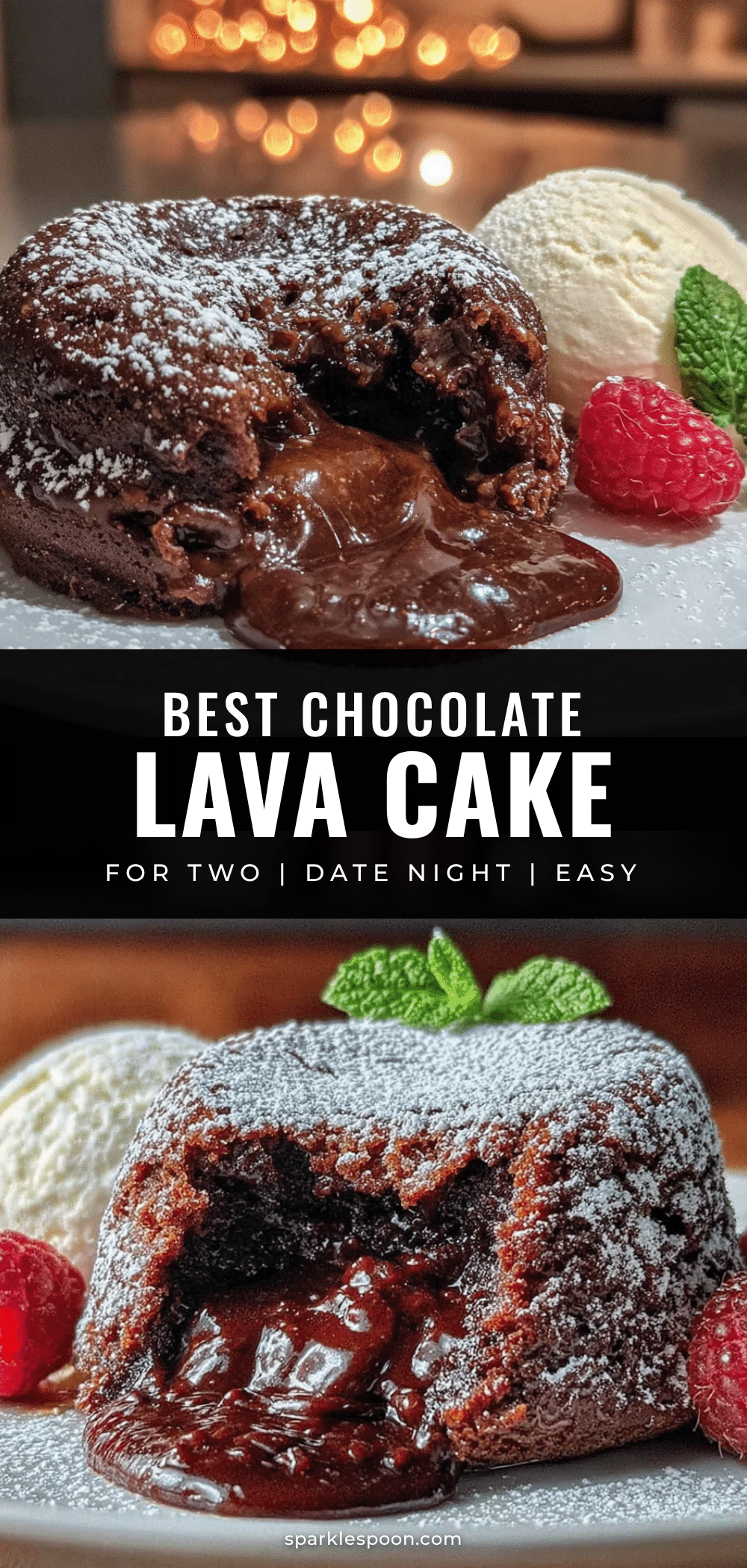 best chocolate lava cake for two recipe