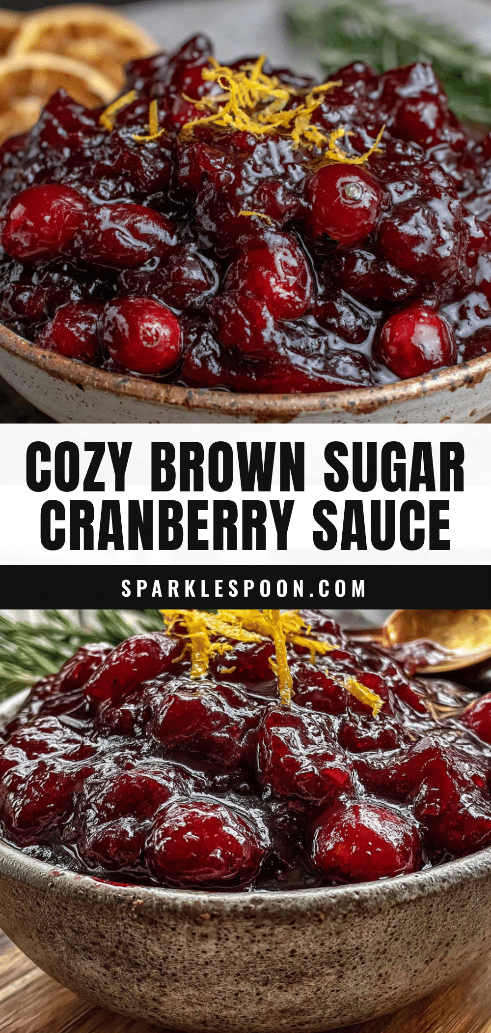 brown sugar cranberry sauce with orange zest recipe
