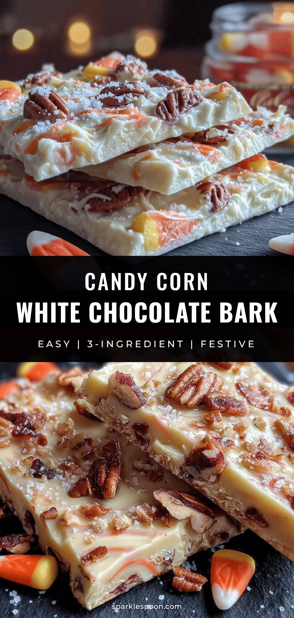 candy corn white chocolate bark recipe