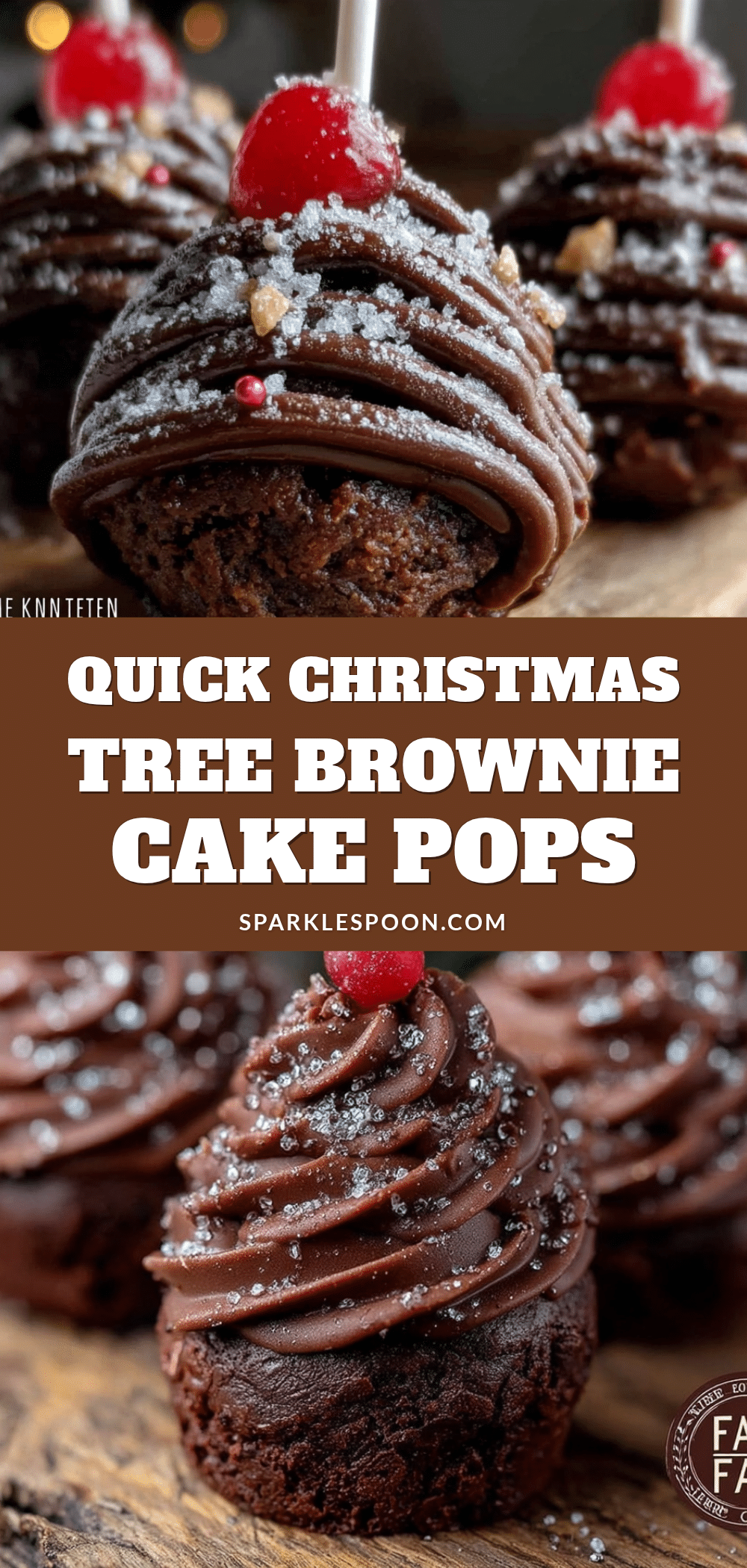 christmas tree brownie cake pops recipe