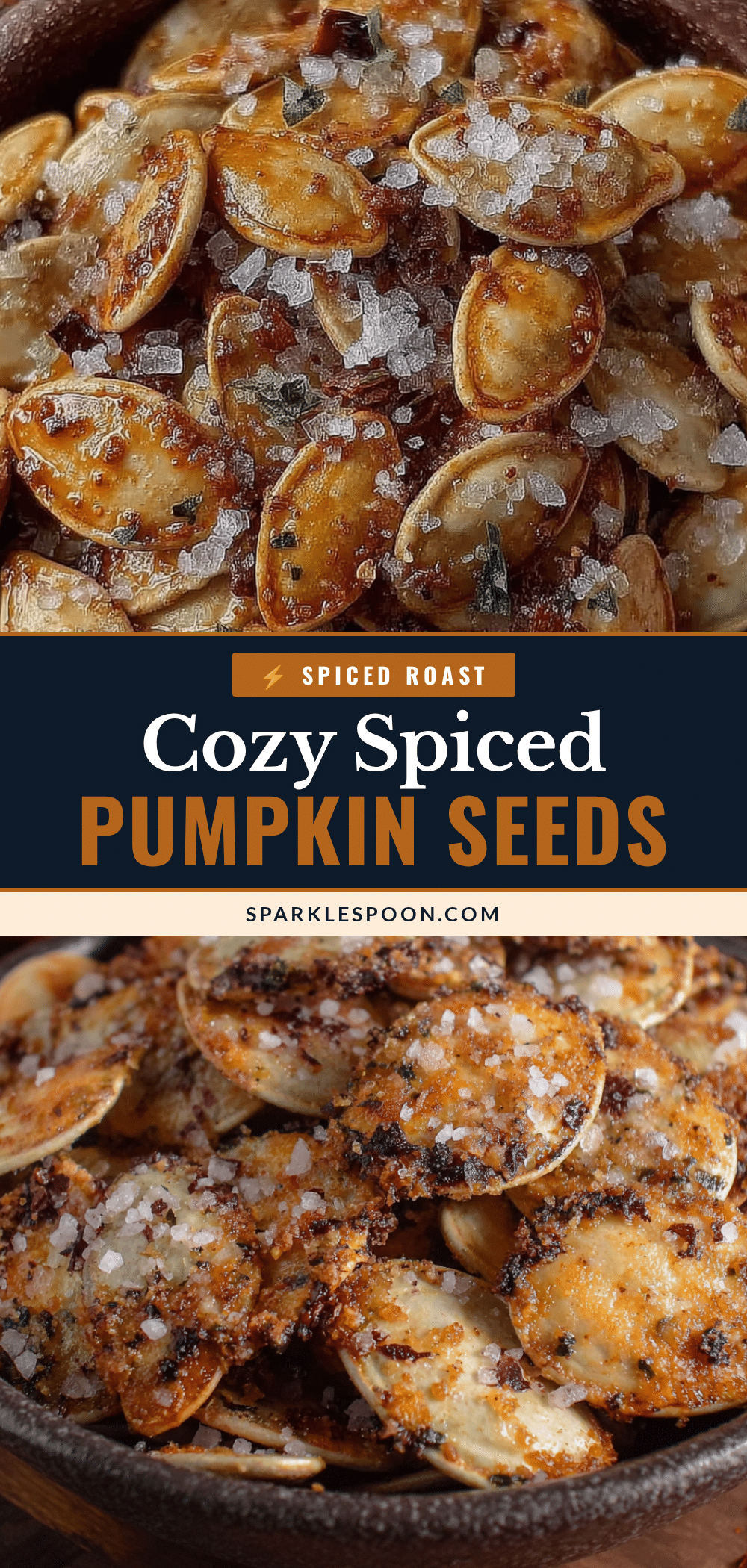 cozy spiced roasted pumpkin seeds with sea salt recipe