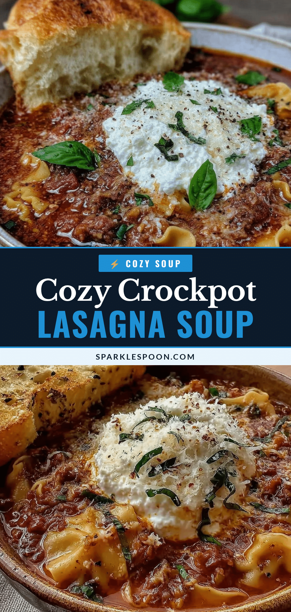 crockpot lasagna soup recipe