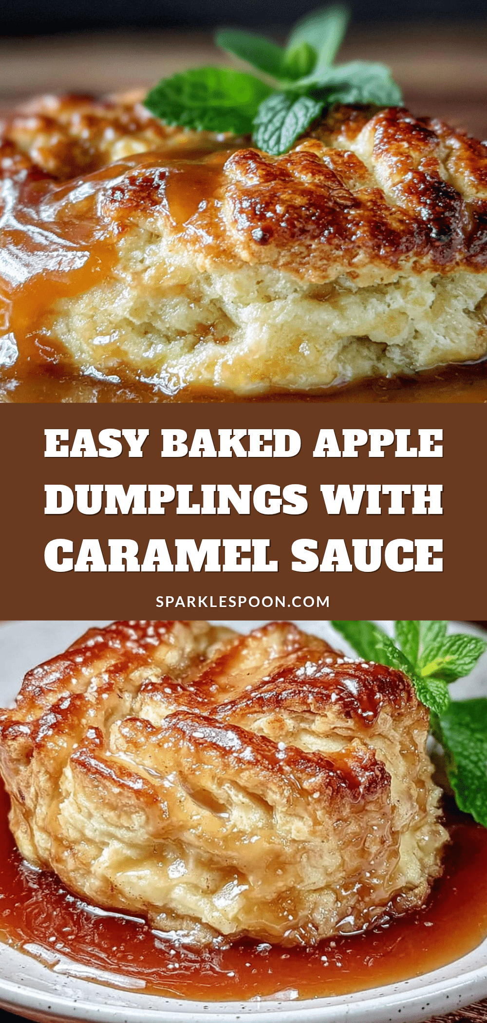 easy baked apple dumplings with homemade caramel sauce recipe