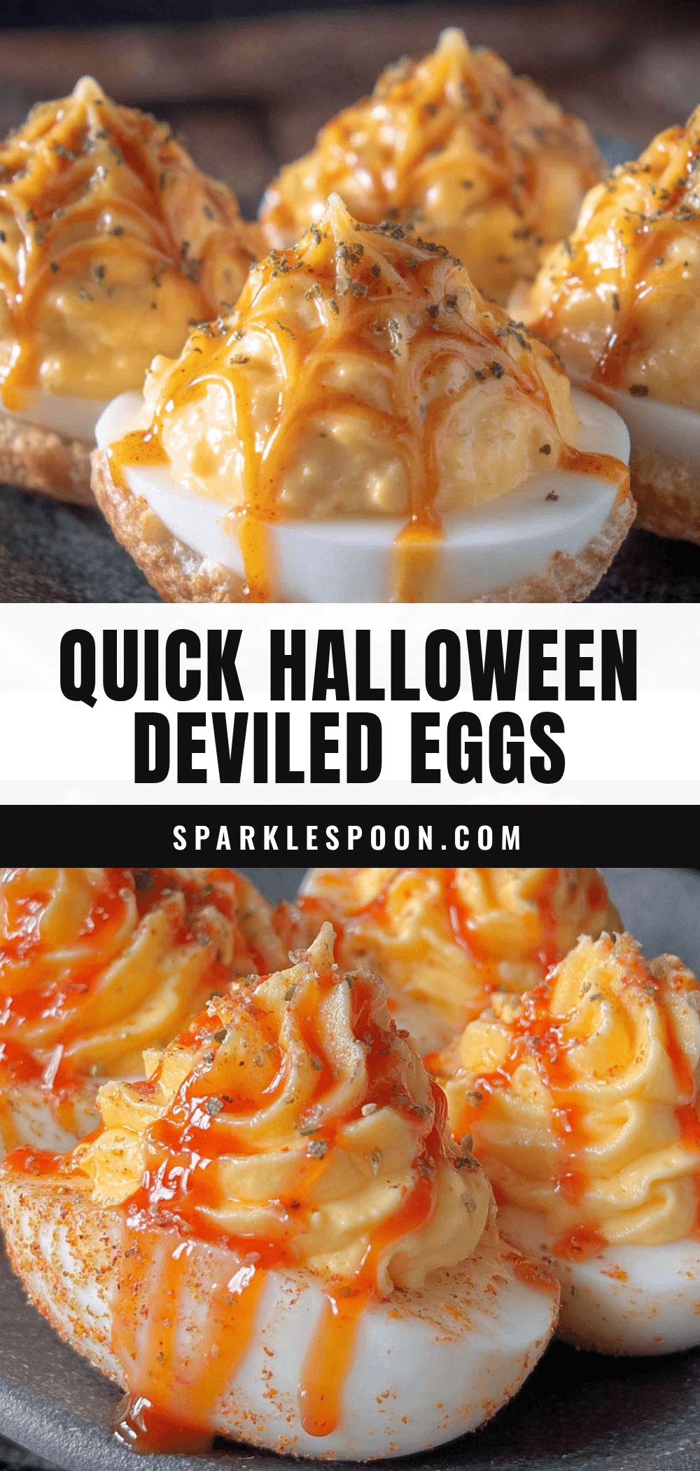 easy quick halloween deviled eggs recipe