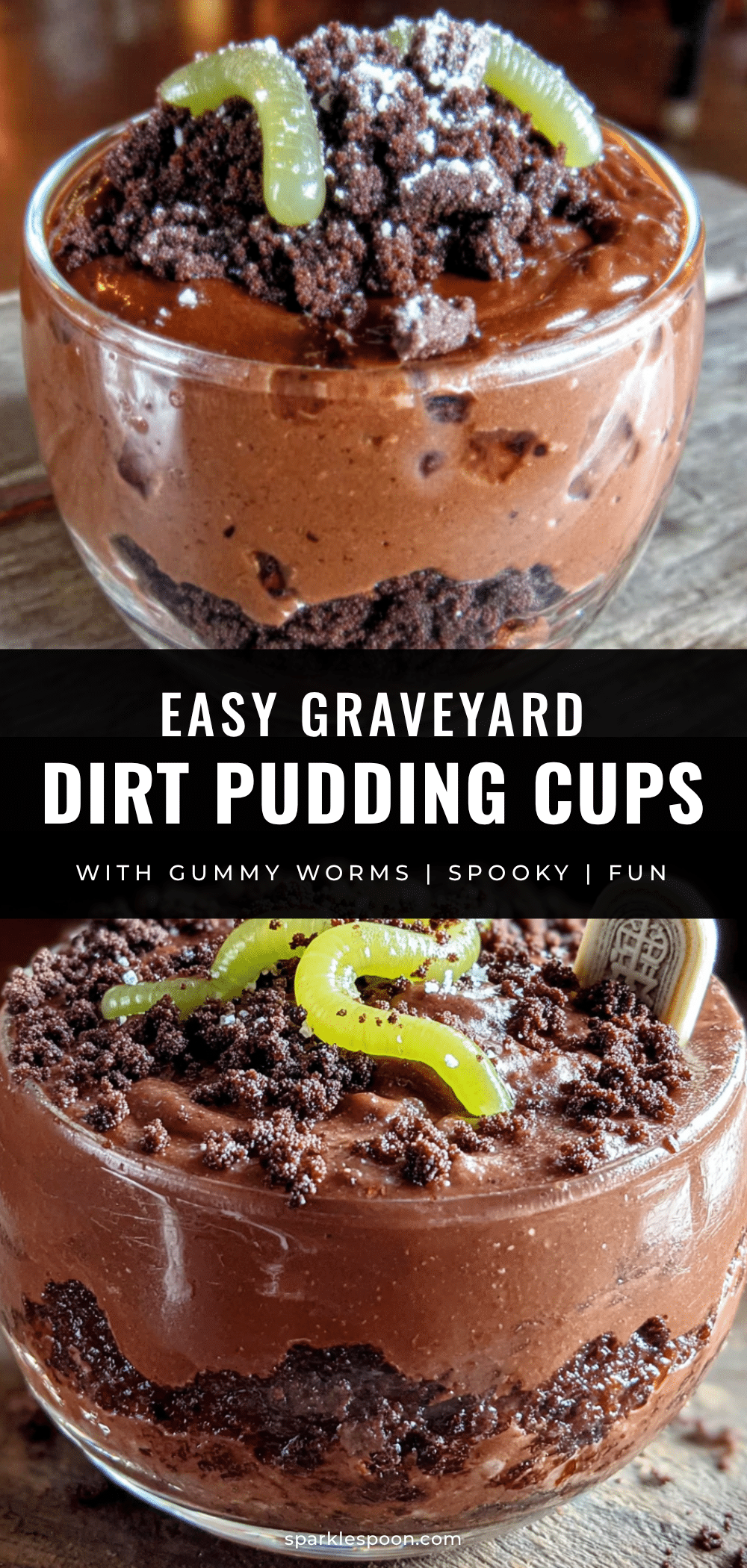 graveyard dirt pudding cups recipe
