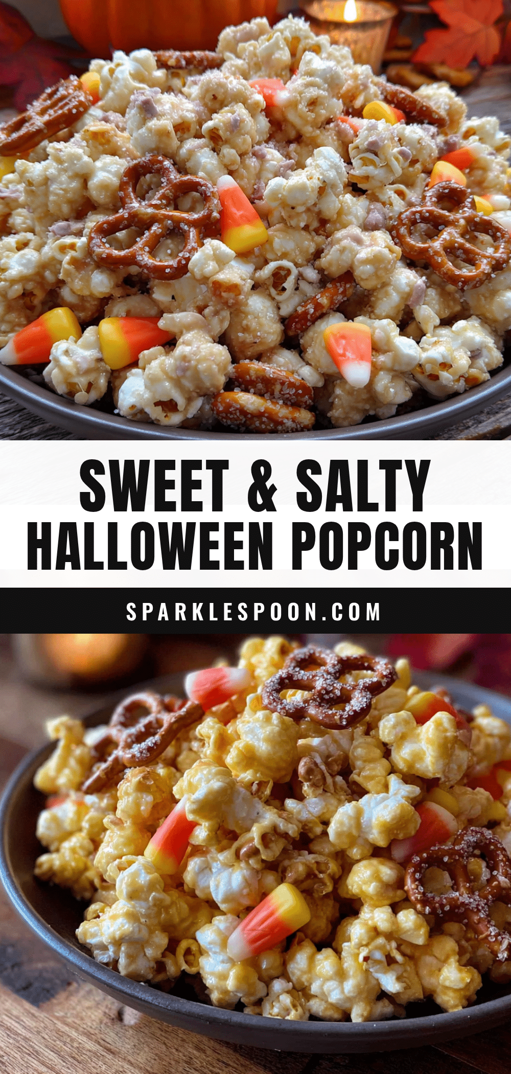 Halloween popcorn mix recipe