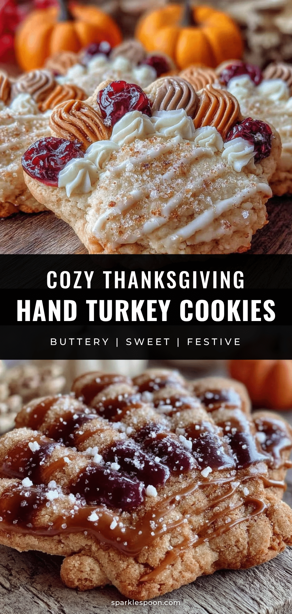 hand turkey sugar cookies recipe
