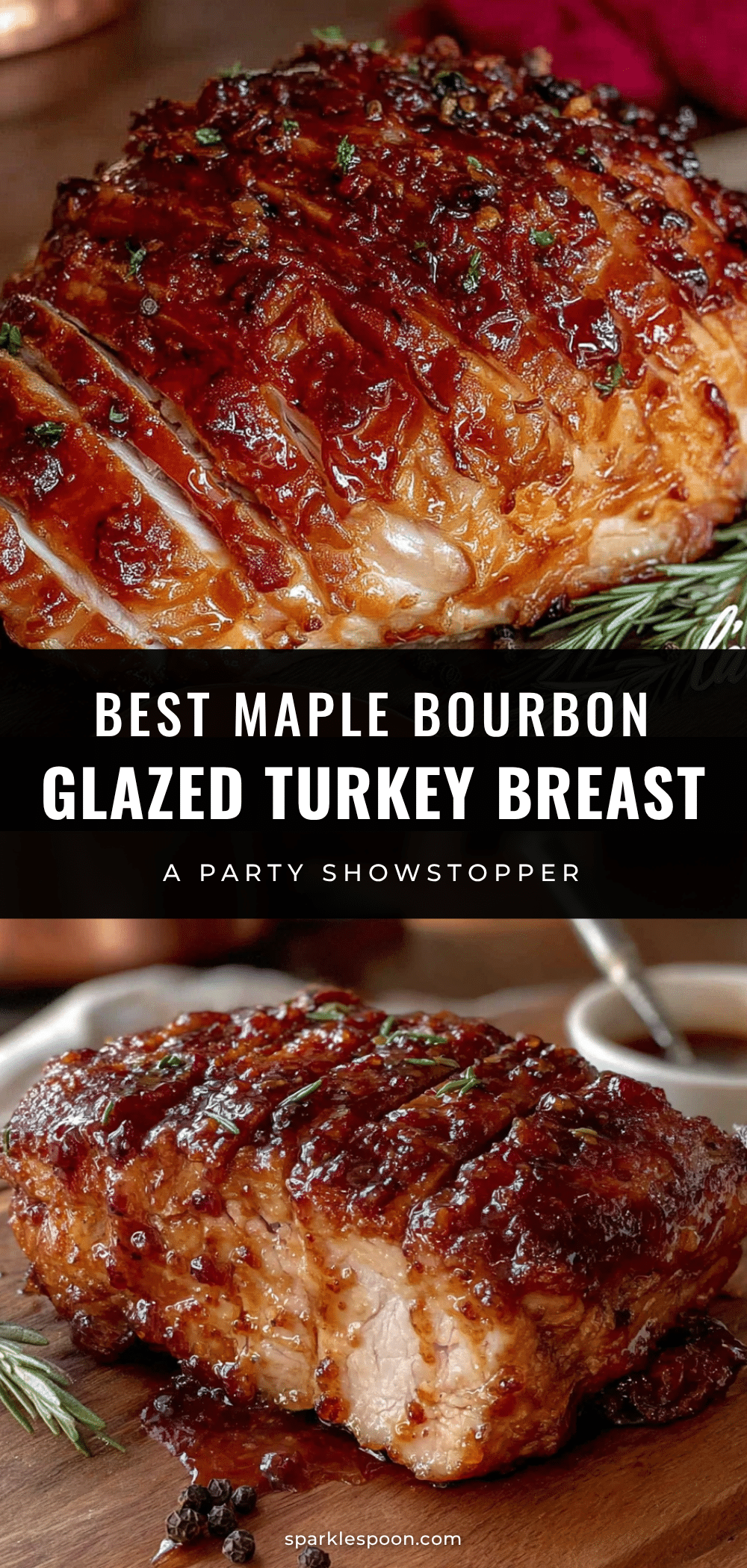 maple bourbon glazed turkey breast recipe