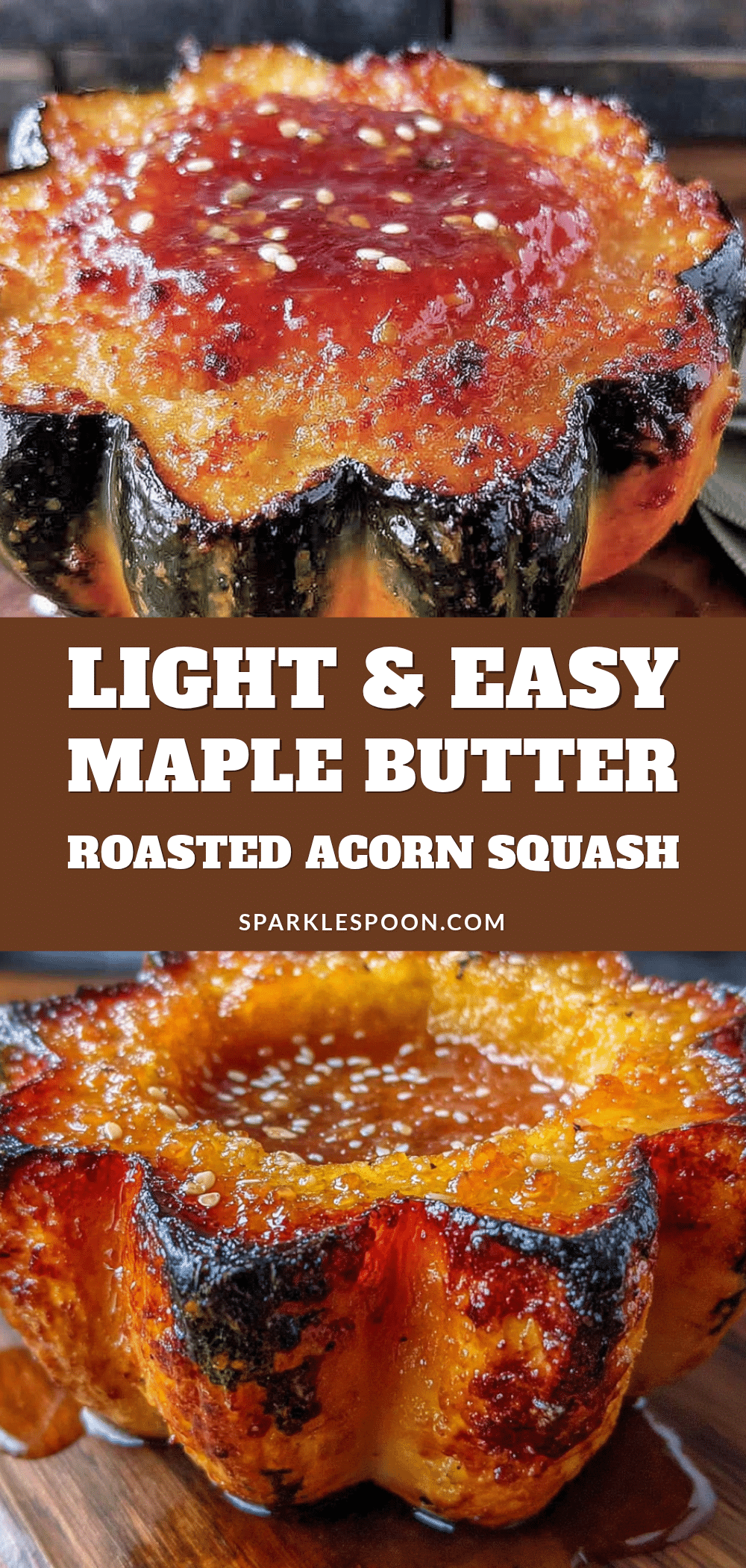 maple butter roasted acorn squash recipe