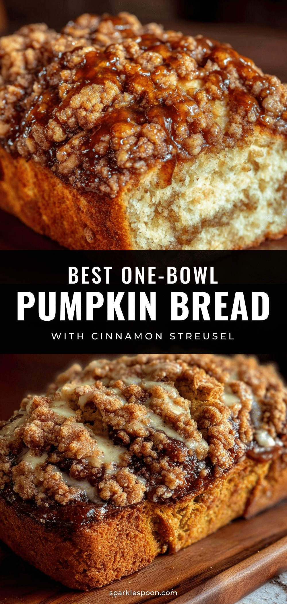 one-bowl pumpkin bread with cinnamon streusel recipe