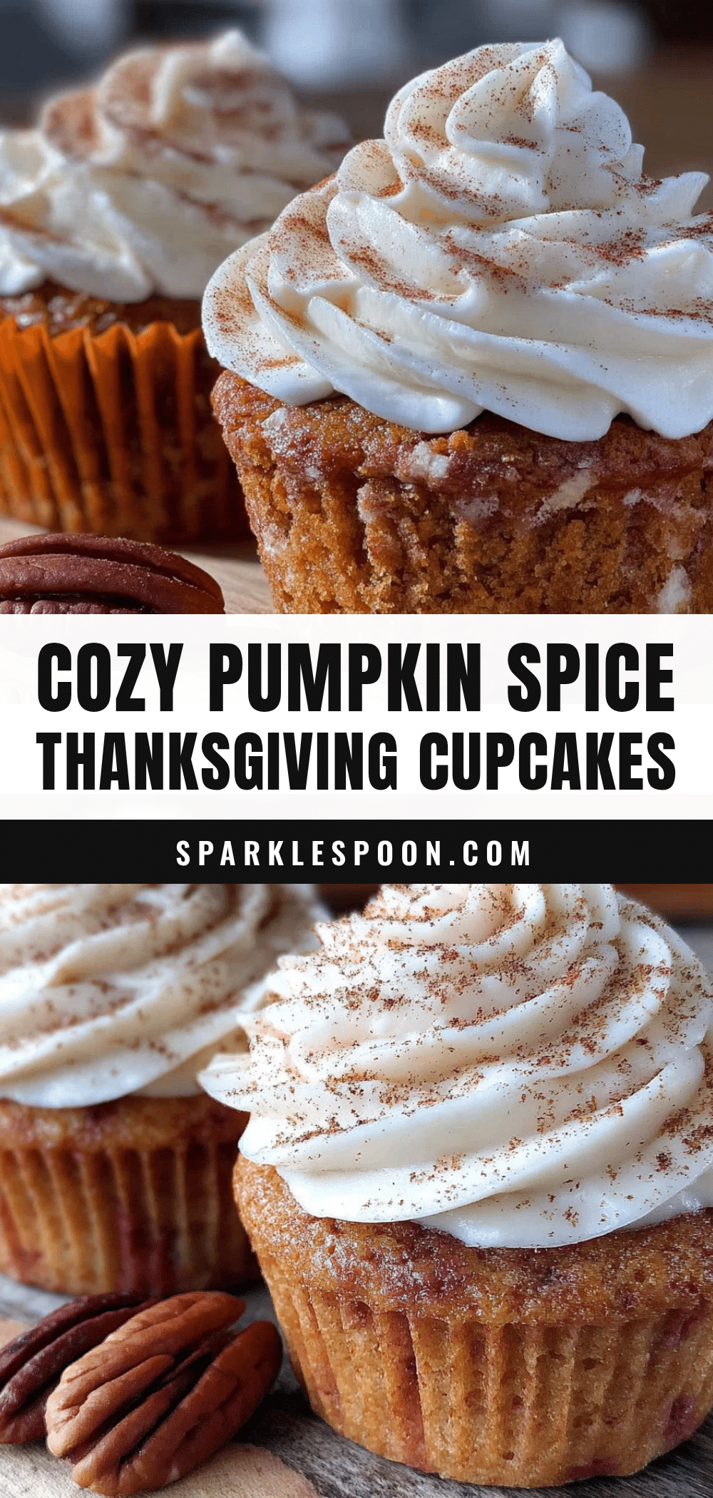 pumpkin spice thanksgiving cupcakes recipe