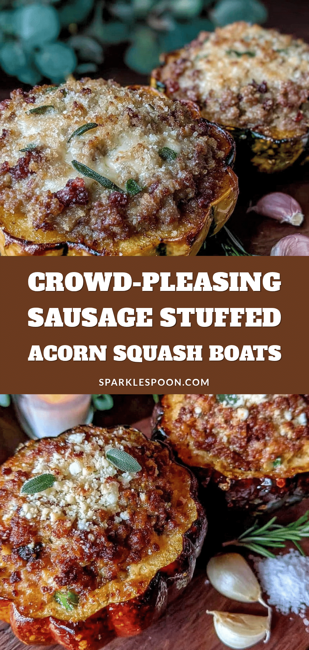 sausage stuffed acorn squash recipe