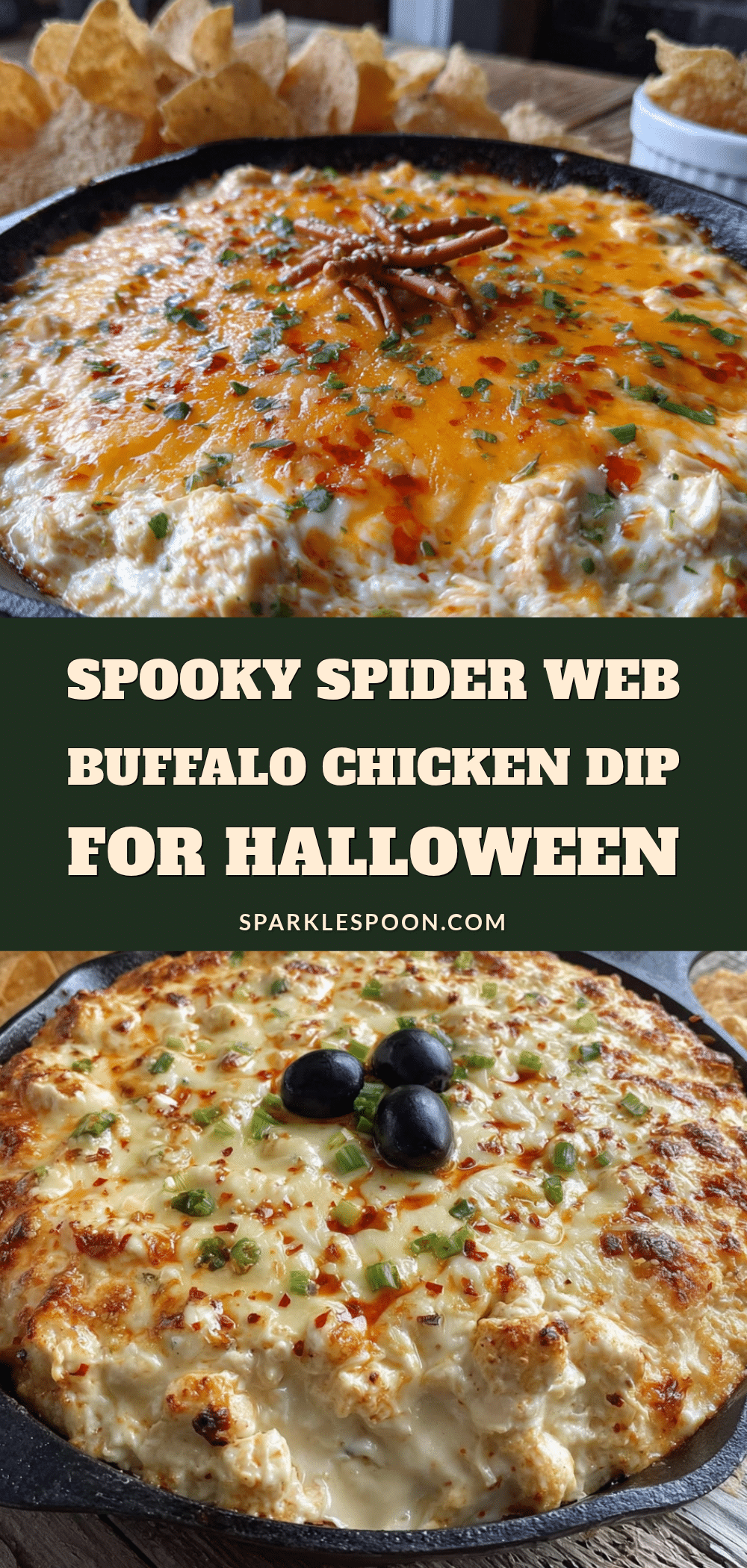 spider web buffalo chicken dip recipe