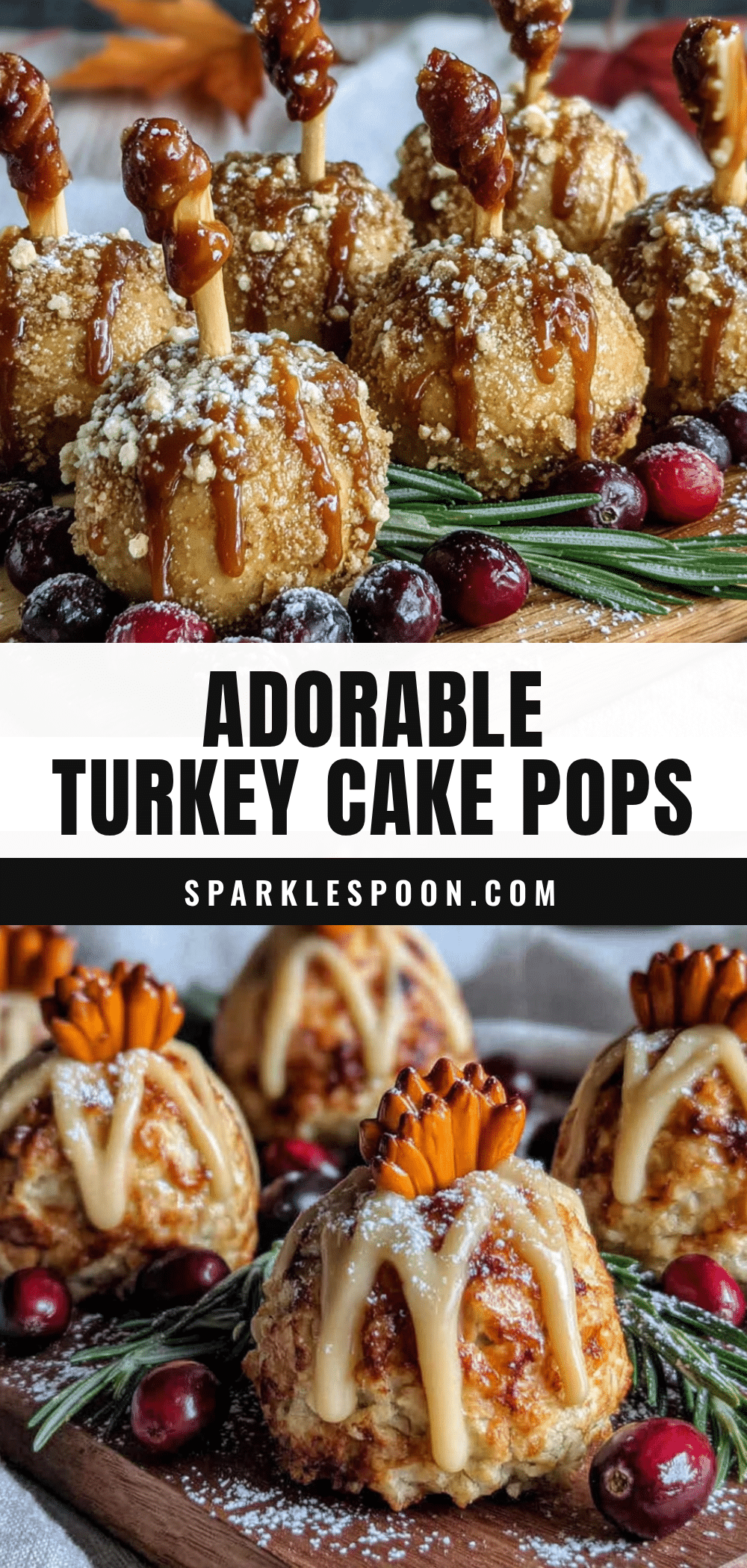 Thanksgiving turkey cake pops recipe