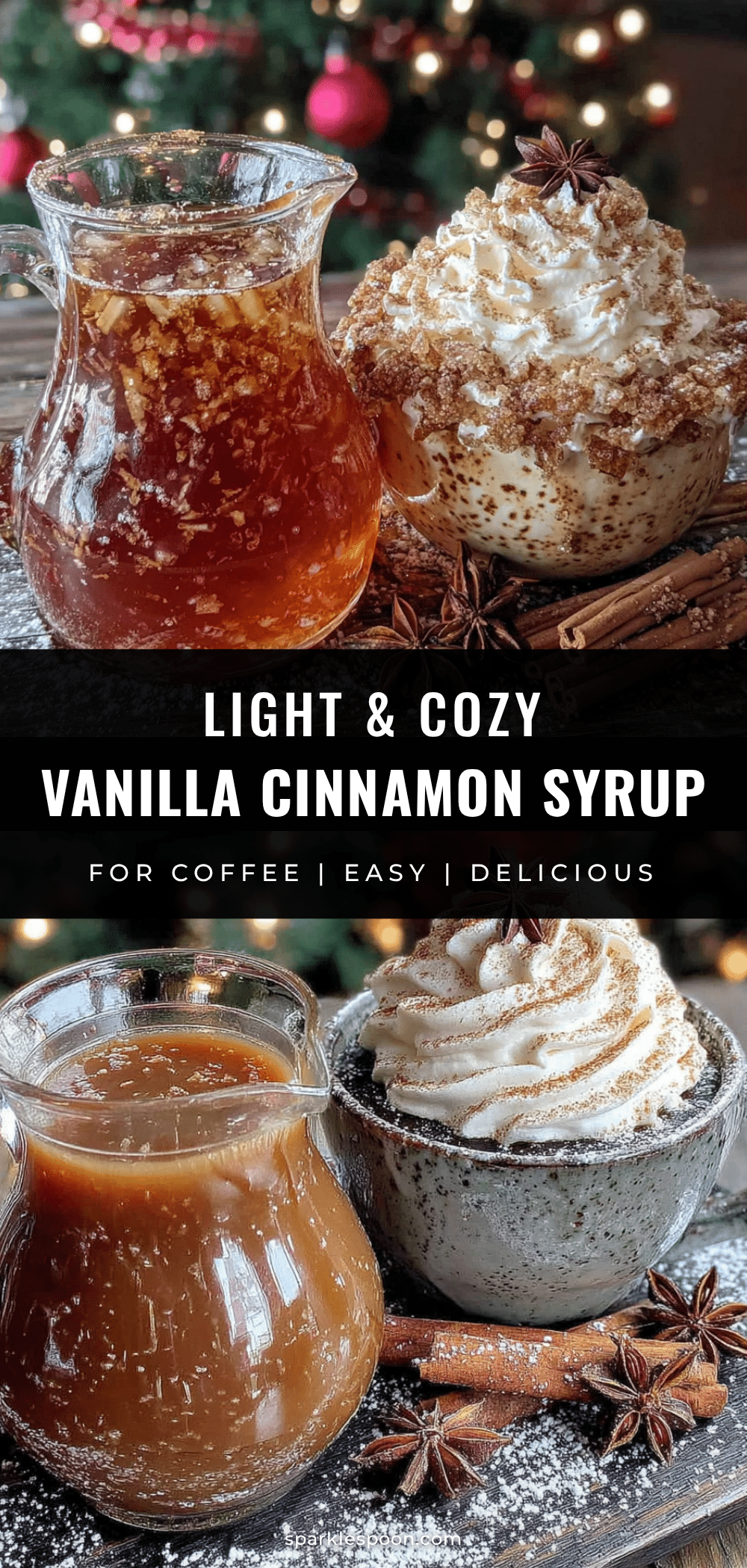 vanilla cinnamon syrup for coffee recipe